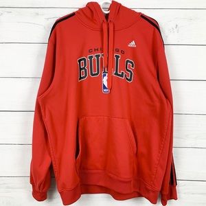 Adidas Chicago Bulls Red Hoodie SweatShirt